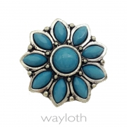 Snap Button metall Blume